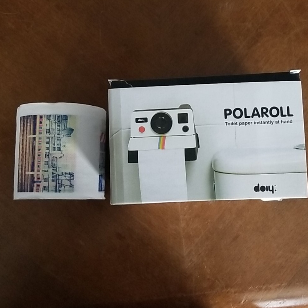 Happy design gifts Polaroid toilet roll holder dec